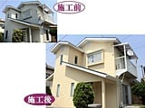 筑紫野市　戸建て住宅　塗り替え 完工