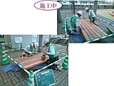 福岡市　団地ベンチ・テーブル塗装工事　完工